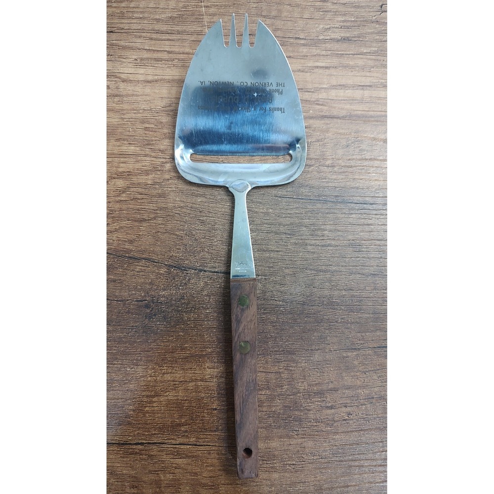 Vintage Vernco Cheese Slicer Server Stainless Steel Japan Paul D Dupuis Pun U93